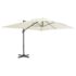 vidaXL Garden Parasol with Portable Base Sand - Image 2