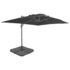 vidaXL Garden Parasol with Portable Base Anthracite