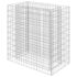 vidaXL Gabion Raised Bed Galvanised Steel 90x50x100 cm - Image 2