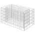 vidaXL Gabion Raised Bed Galvanised Steel 90x50x50 cm - Image 2