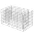 vidaXL Gabion Raised Bed Galvanised Steel 90x50x50 cm - Image 3