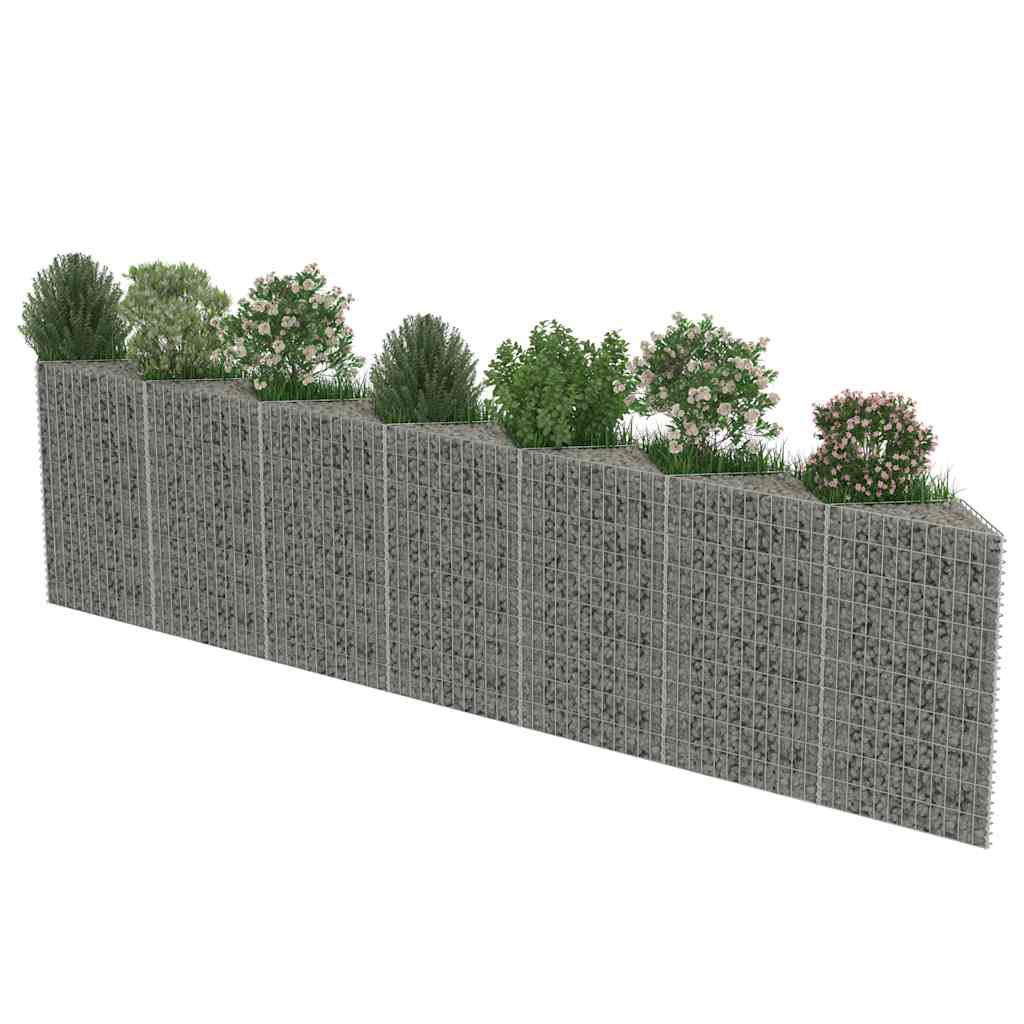 8719883592060_g_en_hd_3 vidaXL Gabion Wall Galvanised Steel 450x30x100 cm - Image 5