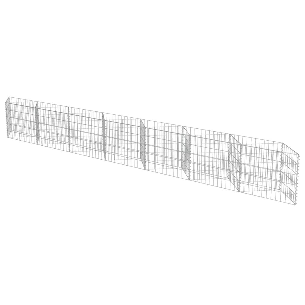 8719883592077_g_en_hd_1 vidaXL Gabion Wall Galvanised Steel 450x30x50 cm - Image 3