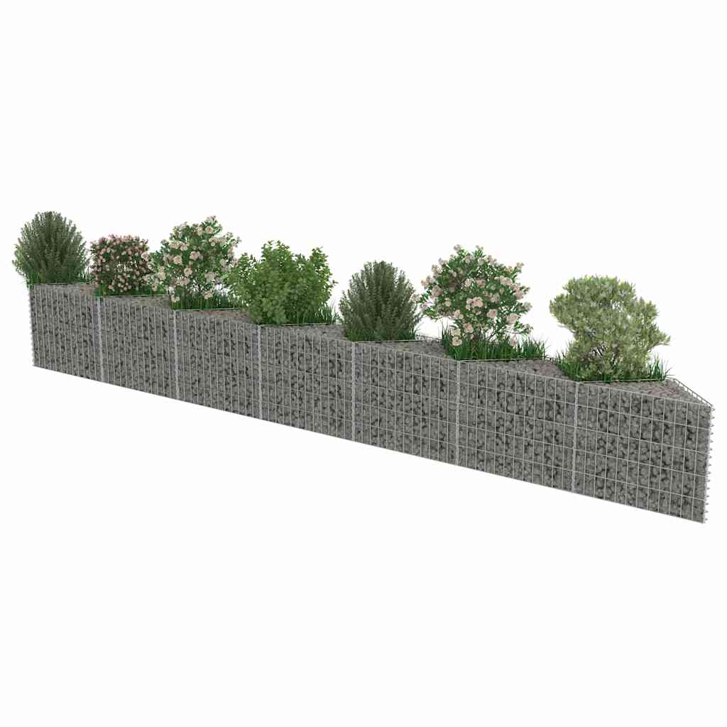 8719883592077_g_en_hd_3 vidaXL Gabion Wall Galvanised Steel 450x30x50 cm - Image 5