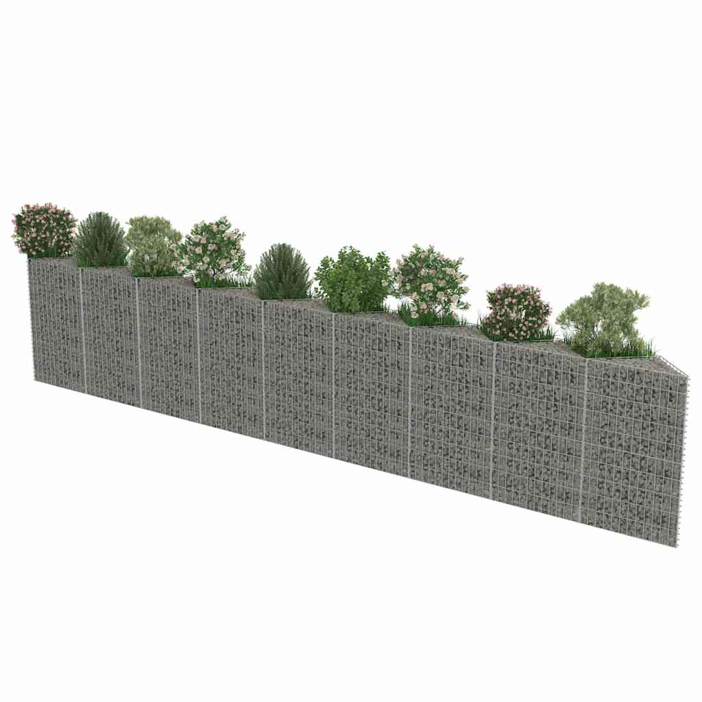 8719883592084_g_en_hd_3 vidaXL Gabion Wall Galvanised Steel 630x30x100 cm - Image 5