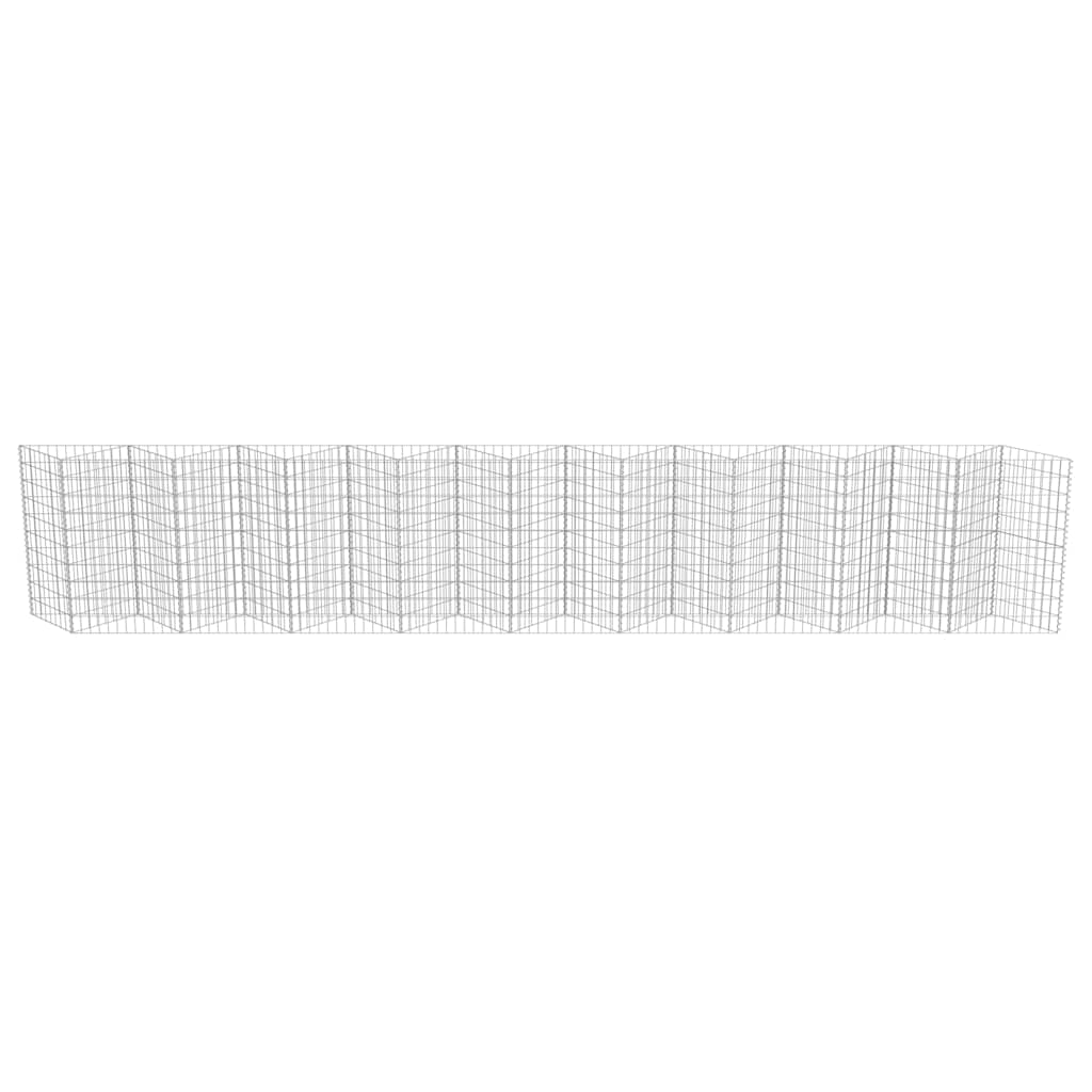 8719883592084_g_en_hd_4 vidaXL Gabion Wall Galvanised Steel 630x30x100 cm - Image 6