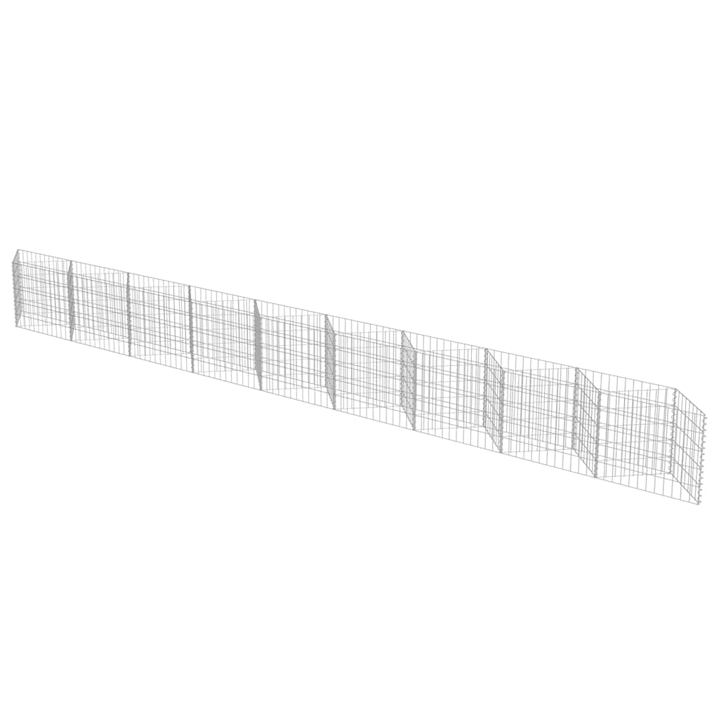 8719883592091_g_en_hd_1 vidaXL Gabion Wall Galvanised Steel 630x30x50 cm - Image 3