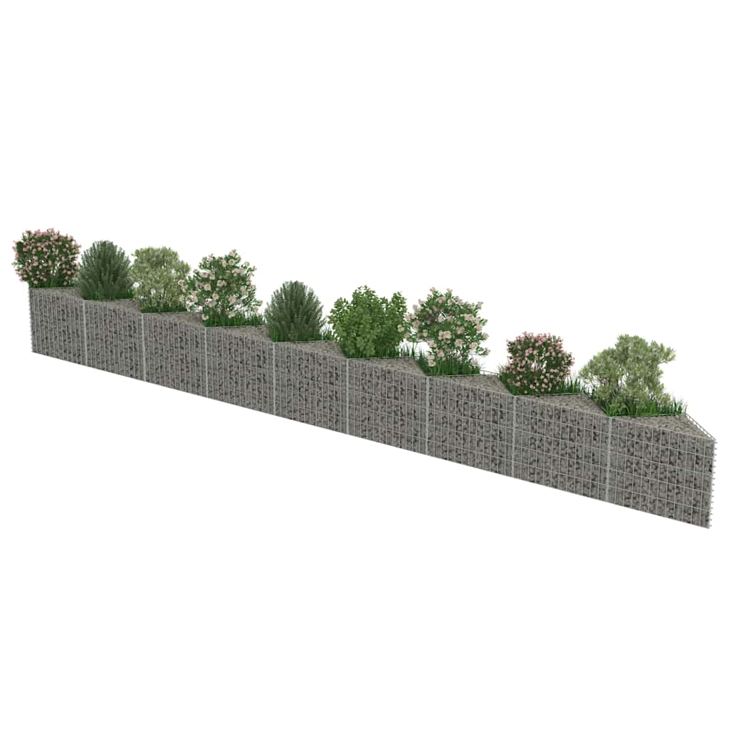 8719883592091_g_en_hd_3 vidaXL Gabion Wall Galvanised Steel 630x30x50 cm - Image 5