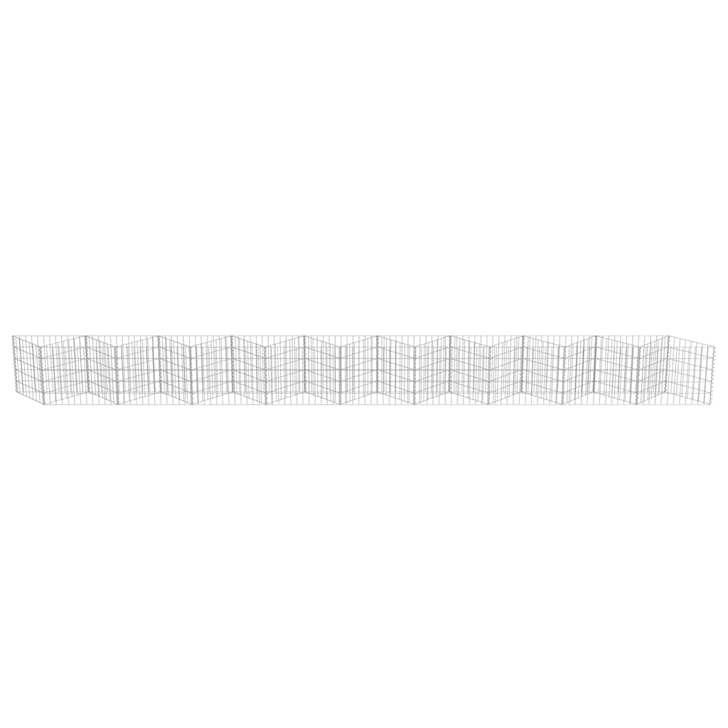 8719883592091_g_en_hd_4 vidaXL Gabion Wall Galvanised Steel 630x30x50 cm - Image 6