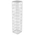 vidaXL Gabion Wall with Covers Galvanised Steel 20x20x100 cm - Image 2