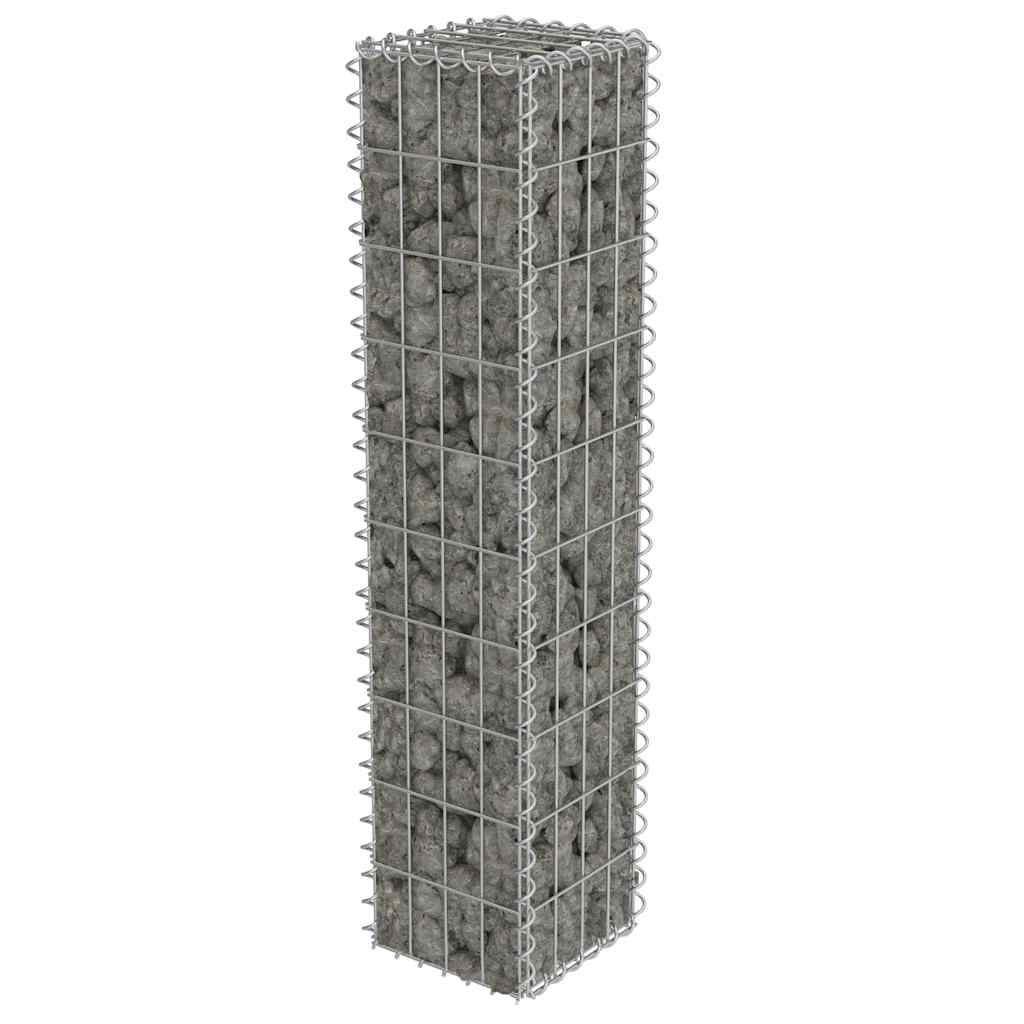 8719883592107_g_en_hd_2 vidaXL Gabion Wall with Covers Galvanised Steel 20x20x100 cm - Image 4