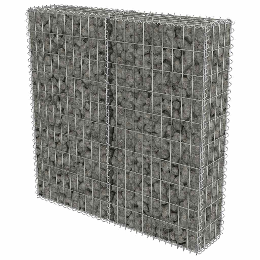 8719883592138_a_en_hd_1 vidaXL Gabion Wall with Covers Galvanised Steel 100x20x100 cm - Image 2
