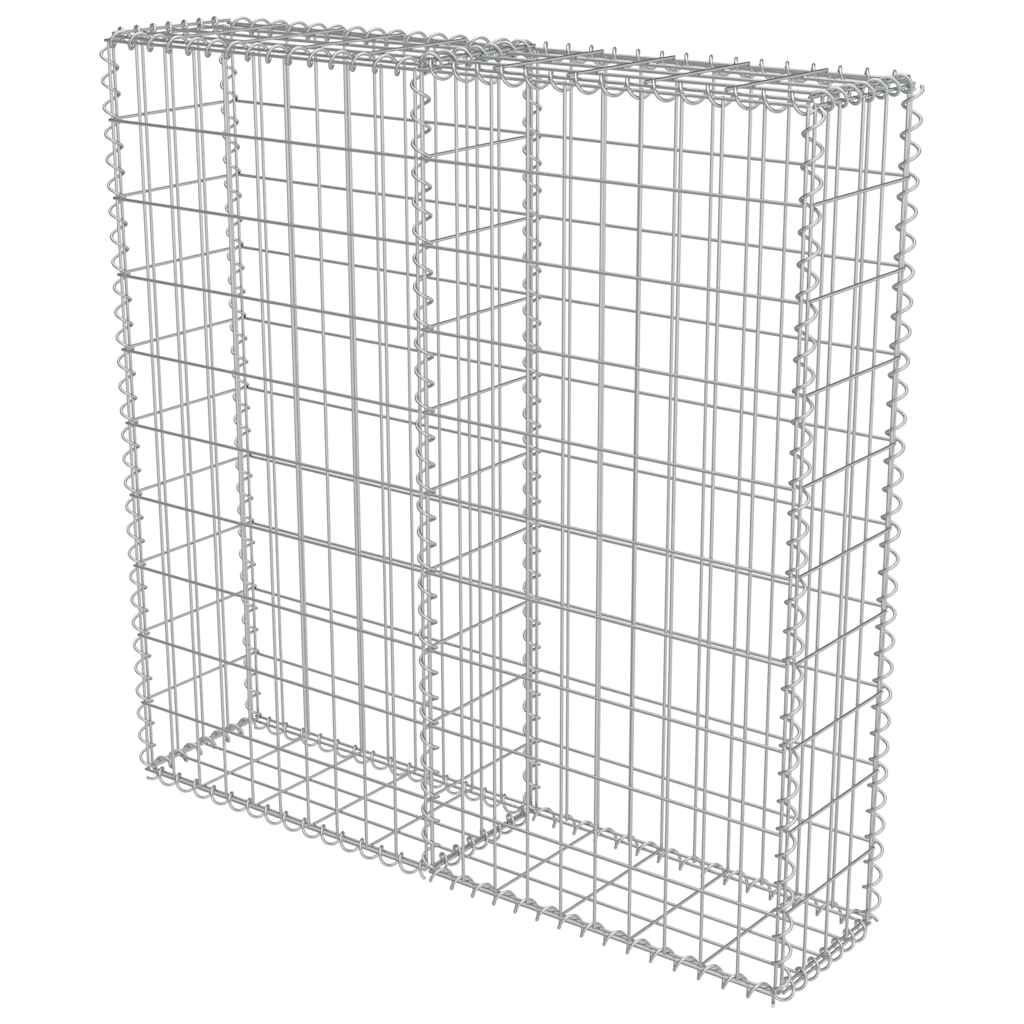 8719883592138_g_en_hd_1 vidaXL Gabion Wall with Covers Galvanised Steel 100x20x100 cm - Image 3