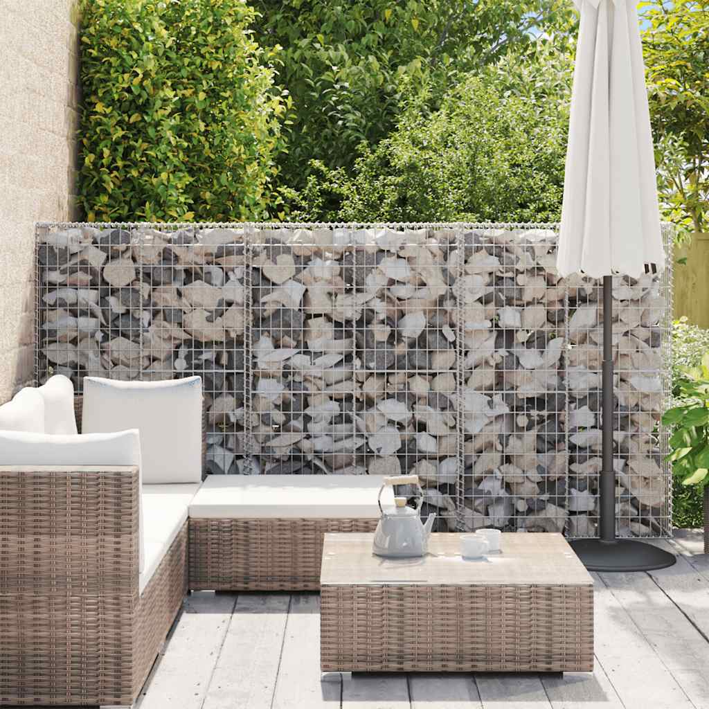 8719883592145_g_en_hd_2 vidaXL Gabion Wall with Covers Galvanised Steel 100x20x150 cm - Image 4