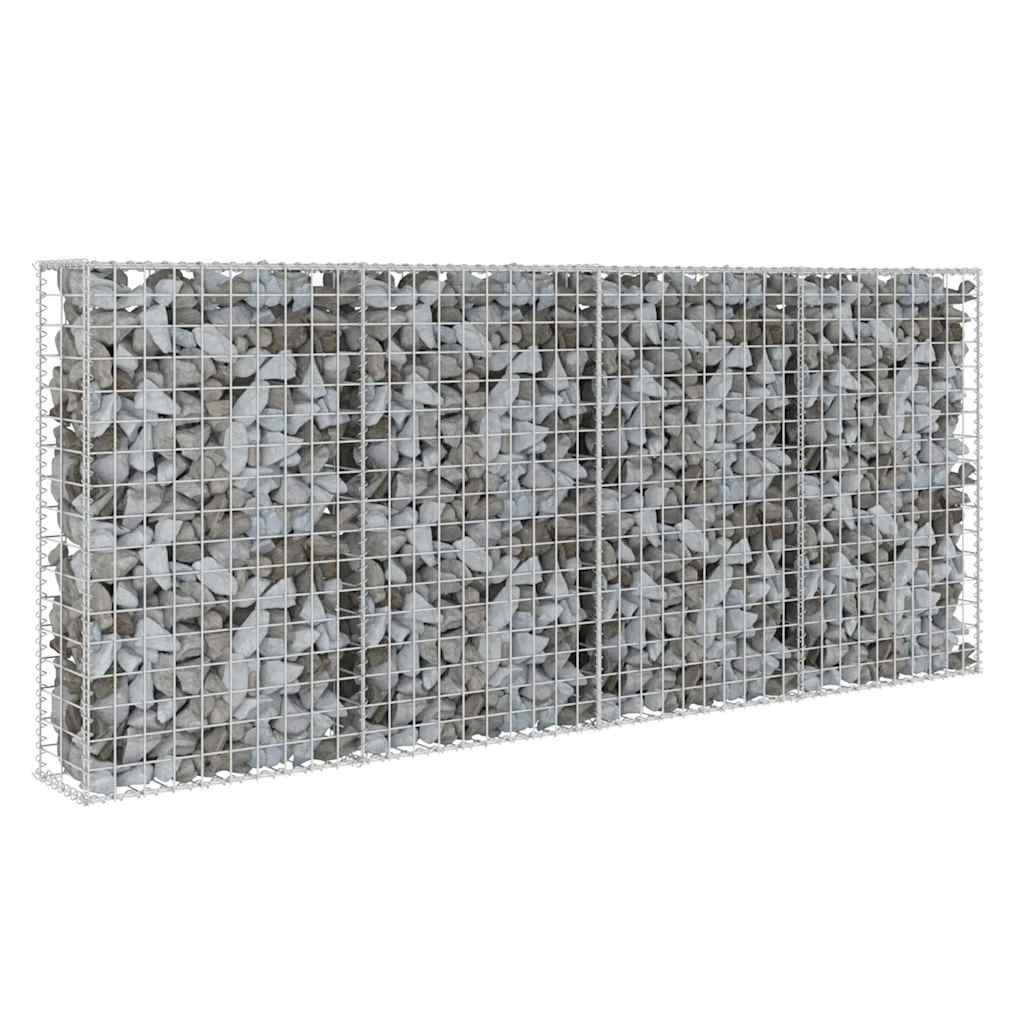 8719883592152_a_en_hd_1 vidaXL Gabion Wall with Covers Galvanised Steel 200x20x85 cm - Image 2