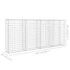 vidaXL Gabion Wall with Covers Galvanised Steel 200x20x85 cm - Image 7