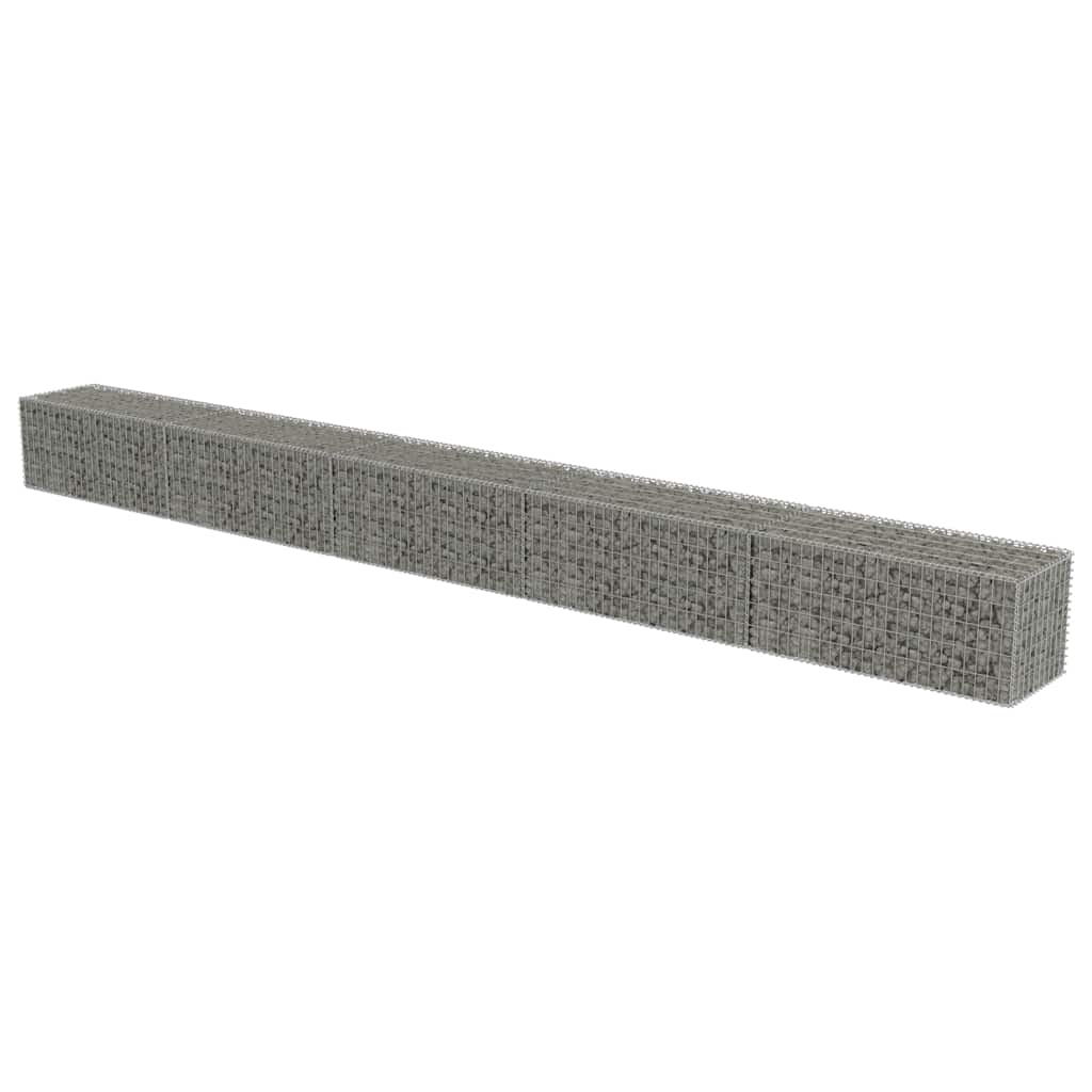 8719883592169_a_en_hd_1 vidaXL Gabion Wall with Covers Galvanised Steel 600x50x50 cm - Image 2