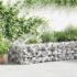 vidaXL Gabion Wall with Covers Galvanised Steel 600x50x50 cm
