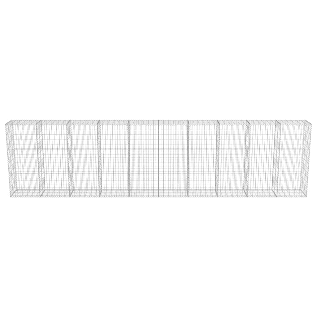8719883592176_g_en_hd_3 vidaXL Gabion Wall with Covers Galvanised Steel 600x50x150 cm - Image 5