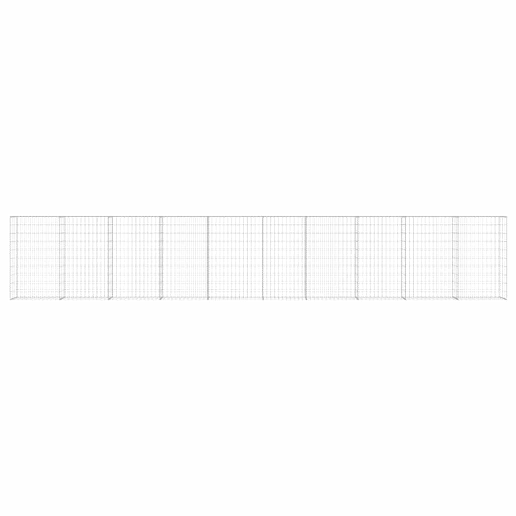 8719883592190_g_en_hd_3 vidaXL Gabion Wall with Covers Galvanised Steel 600x30x100 cm - Image 5