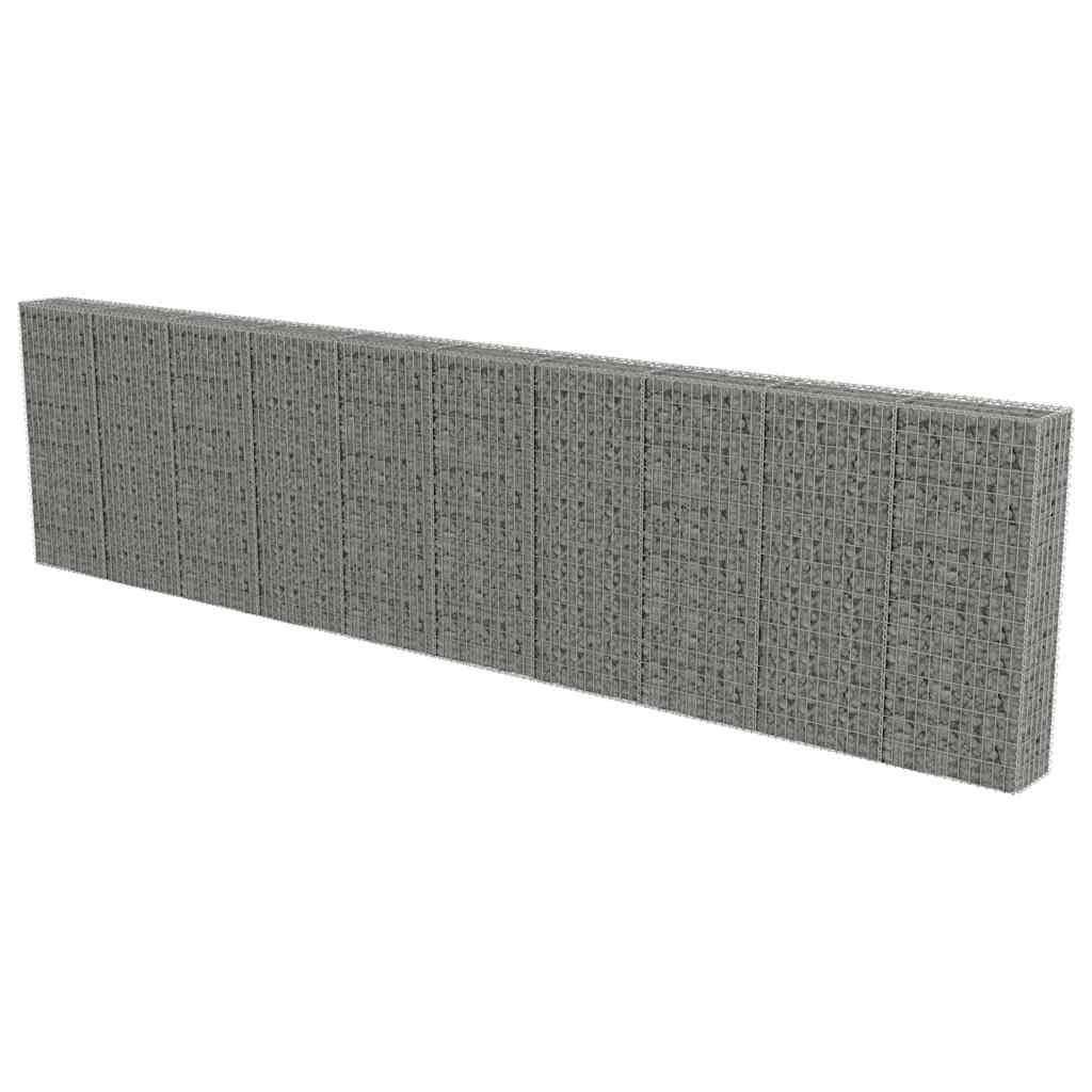 8719883592206_a_en_hd_1 vidaXL Gabion Wall with Covers Galvanised Steel 600x30x150 cm - Image 2