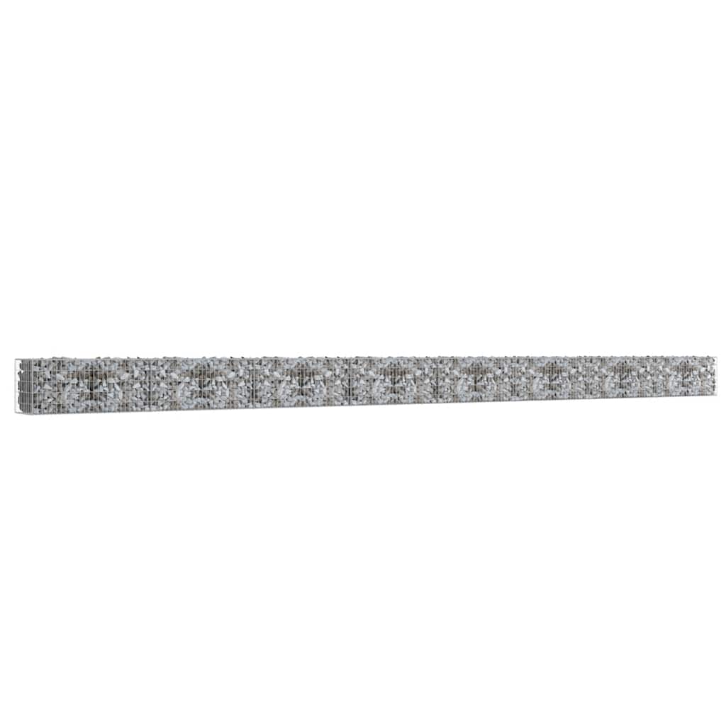 8719883592220_a_en_hd_1 vidaXL Gabion Wall with Covers Galvanised Steel 900x50x50 cm - Image 2