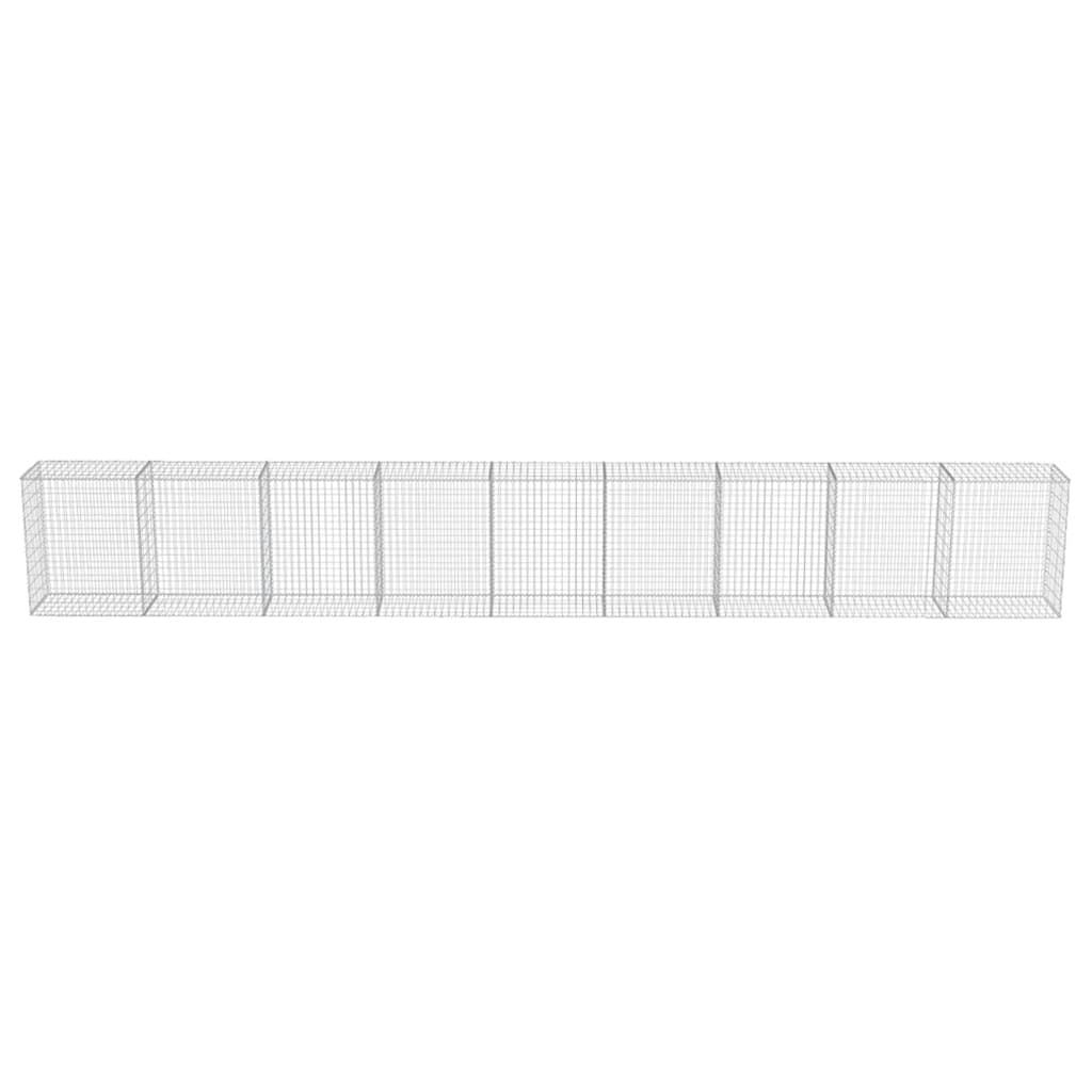 8719883592237_g_en_hd_3 vidaXL Gabion Wall with Covers Galvanised Steel 900x50x100 cm - Image 5