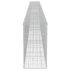 vidaXL Gabion Wall with Covers Galvanised Steel 900x50x100 cm - Image 6
