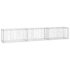 vidaXL Gabion Wall with Covers Galvanised Steel 300x50x50 cm - Image 2