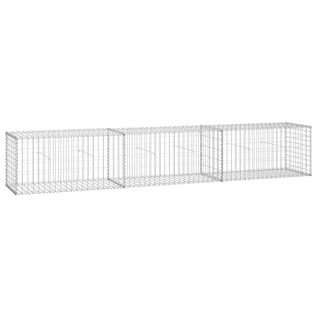 8719883592251_a_en_hd_1 vidaXL Gabion Wall with Covers Galvanised Steel 300x50x50 cm - Image 2