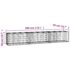 vidaXL Gabion Wall with Covers Galvanised Steel 300x50x50 cm - Image 8