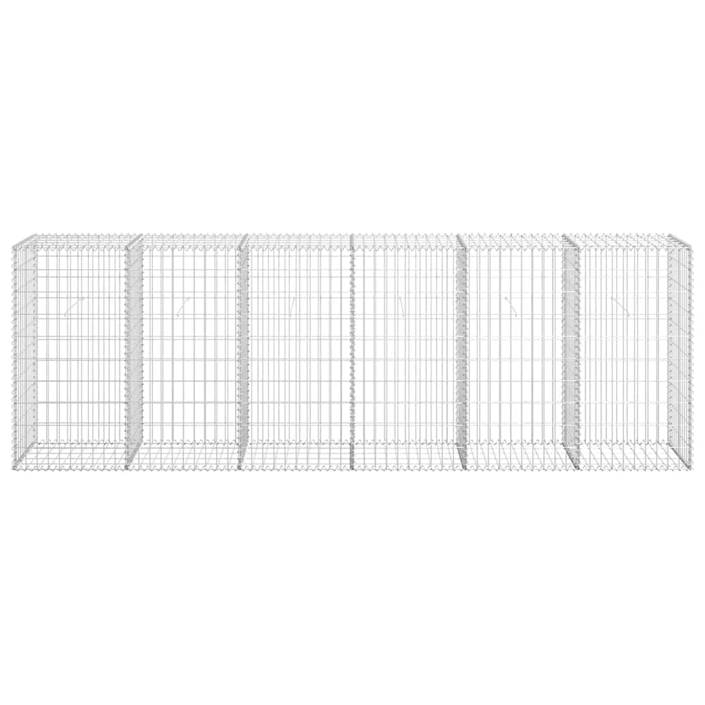 8719883592268_g_en_hd_3 vidaXL Gabion Wall with Covers Galvanised Steel 300x50x100 cm - Image 5