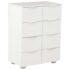 vidaXL Sideboard High Gloss White 60x35x80 cm Engineered Wood - Image 2