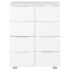 vidaXL Sideboard High Gloss White 60x35x80 cm Engineered Wood - Image 4