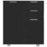 vidaXL Sideboard High Gloss Black 71x35x80 cm Engineered Wood - Image 4