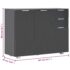 vidaXL Sideboard High Gloss Black 107x35x80.5 cm - Image 10