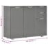vidaXL Sideboard High Gloss Grey 107x35x80.5 cm - Image 10