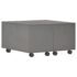 vidaXL Coffee Table High Gloss Grey 60x60x35 cm Engineered Wood - Image 2