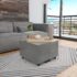 vidaXL Coffee Table High Gloss Grey 60x60x35 cm Engineered Wood