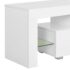 vidaXL TV Cabinet with LED Lights High Gloss White 130x35x45 cm - Image 9