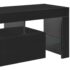 vidaXL TV Cabinet with LED Lights High Gloss Black 130x35x45 cm - Image 9