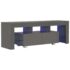 vidaXL TV Cabinet with LED Lights High Gloss Grey 130x35x45 cm - Image 2