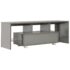 vidaXL TV Cabinet with LED Lights High Gloss Grey 130x35x45 cm - Image 5