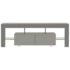vidaXL TV Cabinet with LED Lights High Gloss Grey 130x35x45 cm - Image 7