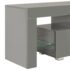 vidaXL TV Cabinet with LED Lights High Gloss Grey 130x35x45 cm - Image 8