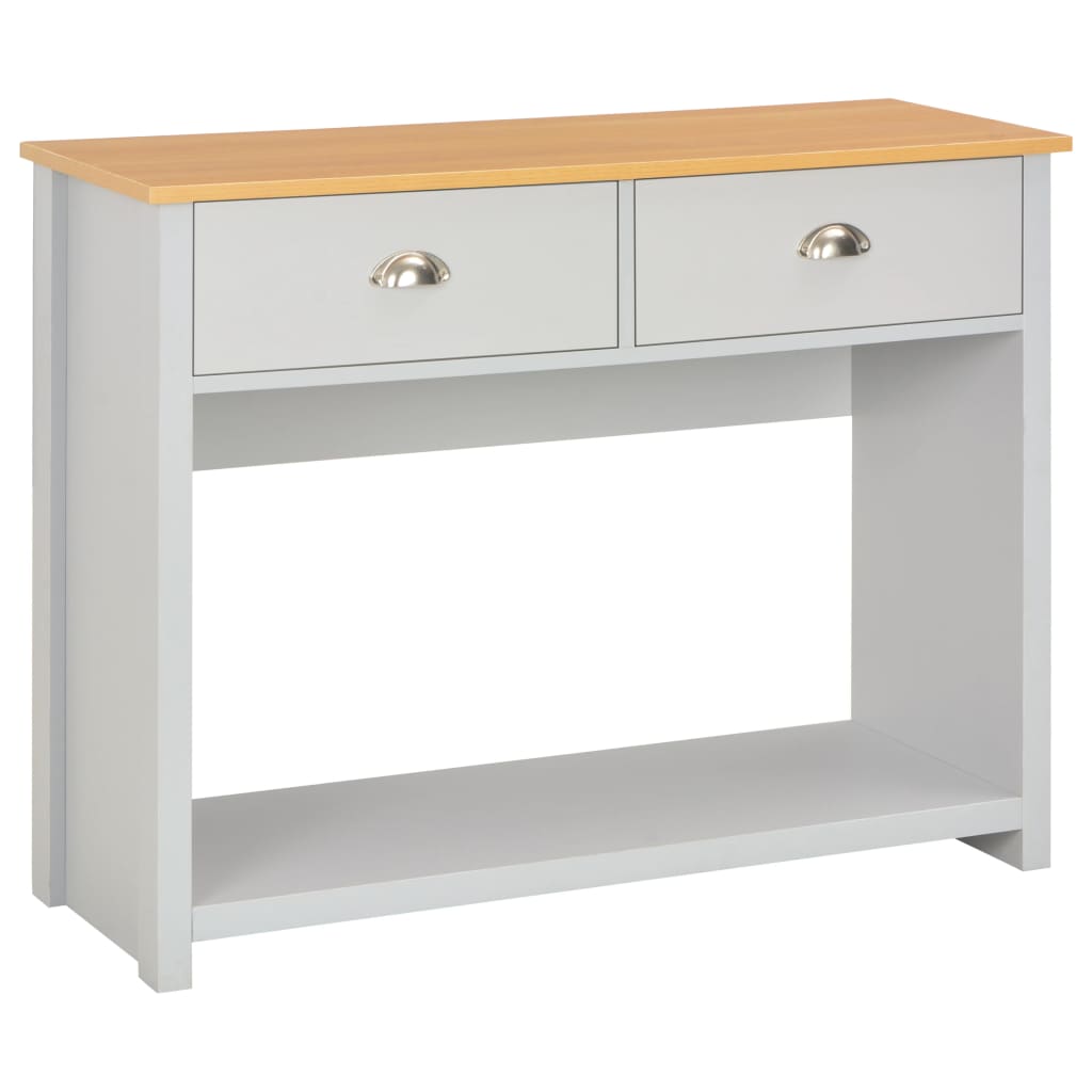 8719883592817_a_en_hd_1 vidaXL Console Table Grey 97x35x76 cm - Image 1