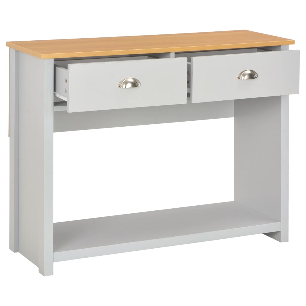 8719883592817_g_en_hd_1 vidaXL Console Table Grey 97x35x76 cm - Image 2