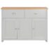 vidaXL Sideboard Grey 112x35x81 cm - Image 4