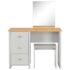 vidaXL Dressing Table with Mirror and Stool Grey 104x45x131 cm - Image 4