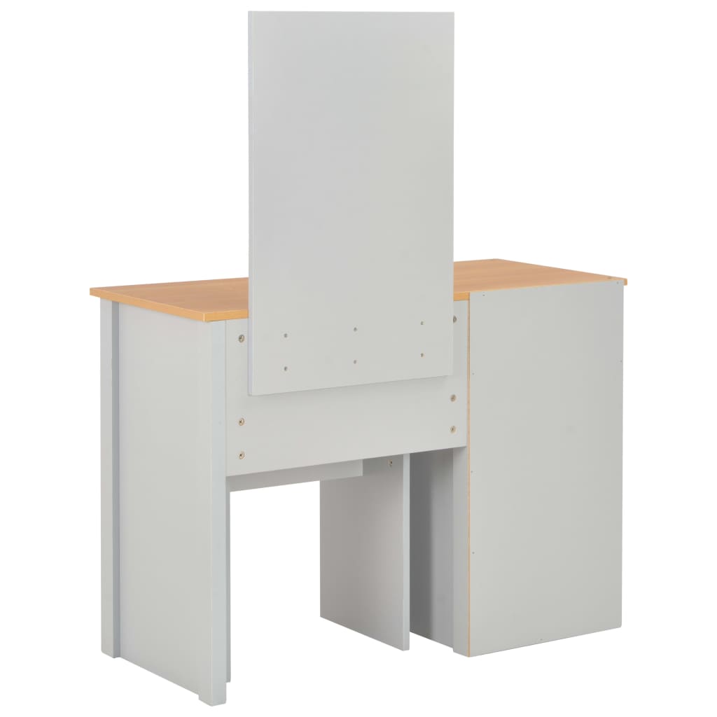 8719883592848_g_en_hd_4 vidaXL Dressing Table with Mirror and Stool Grey 104x45x131 cm - Image 5